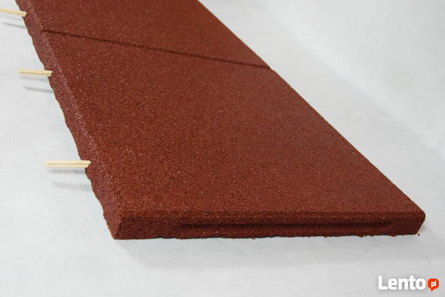 Płyta plac zabaw SBR bezpieczna nawierzchnia 100x50x4.5 red