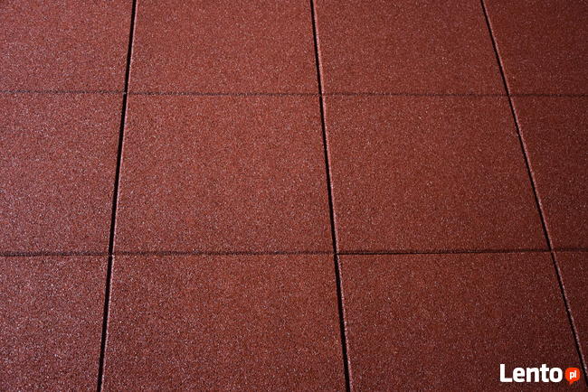 Płyta plac zabaw SBR bezpieczna nawierzchnia 100x50x4.5 red