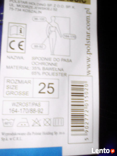 Spodnie robocze Nowe do Pasa