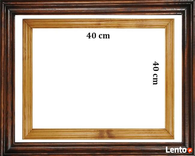 Rama drewniana na obraz grafikę foto 40 x 40 cm