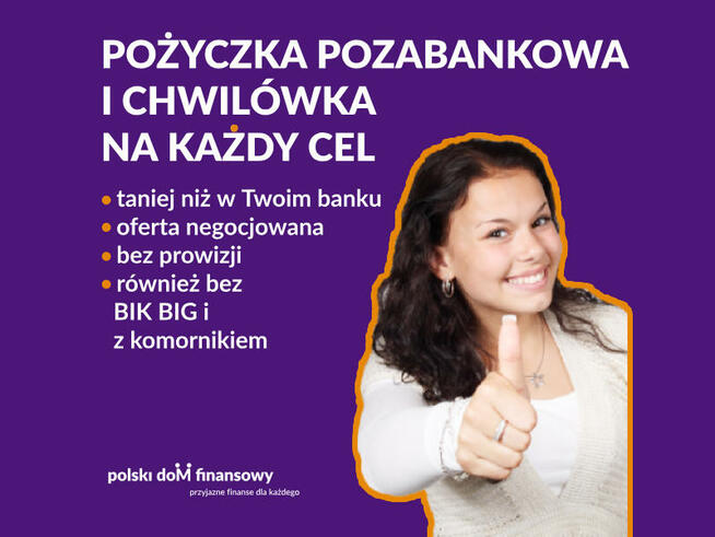 Chwilówka i pożyczka Pozabankowa dla Każdego.