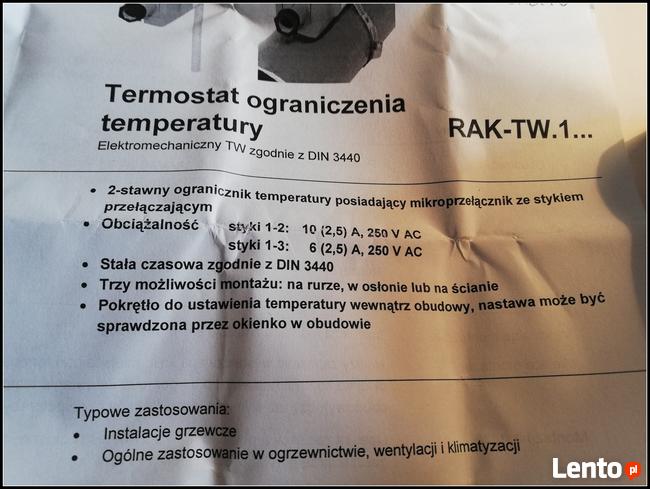 Termostat regulacyjny RAK-TW.1000B-H ; Siemens
