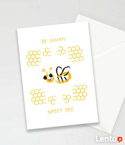 pszczoła kartka, pszczółki kartki, ładne kartki z pszczołami