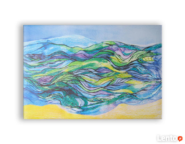 obraz z morzem, nowoczesny obraz canvas, abstrakcja obraz