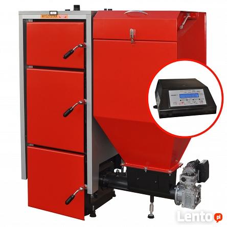 Piece Kocioł stalowy z podajnikiem piec podajnik 15kw 12kw