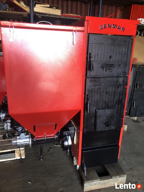 Żeliwny piec duo z podajnikiem piece kotły zenmar 15kw