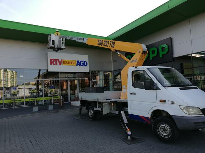 Podnośnik koszowy , zwyżka , wycinka drzew , mycie okien