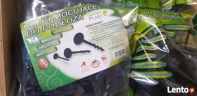 KOŁKI mocujące do agrowłókniny 125mm 50 sztuk