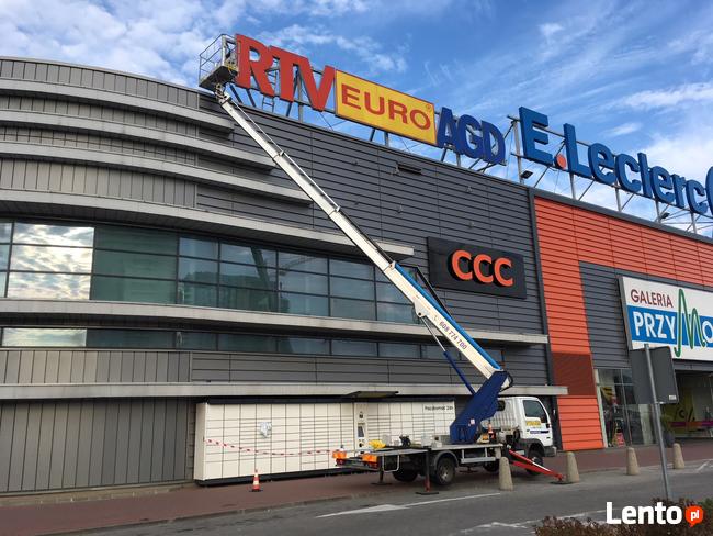 Podnośnik koszowy, zwyżka do 28 m, WYNAJEM