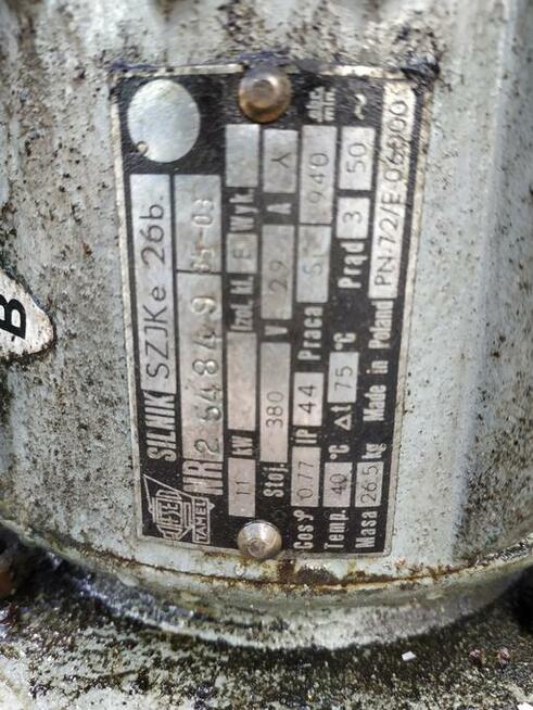 Silnik elektryczny z regulowaną przekładnią, motoreduktor/pr