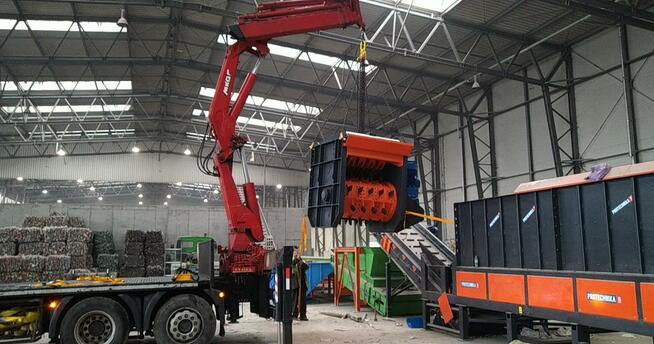 Transport HDS warszawa tir winda naczepa z wózkiem widłowym