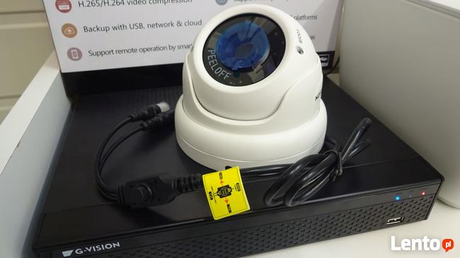 Zestaw 2 kamer FullHD do monitoringu +rejestrator i dysk