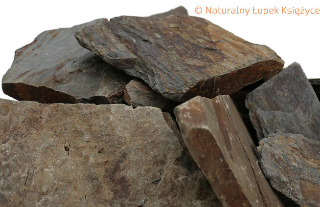 Kamień murowy luz, murki oporowe, łupek księżycowy, mury