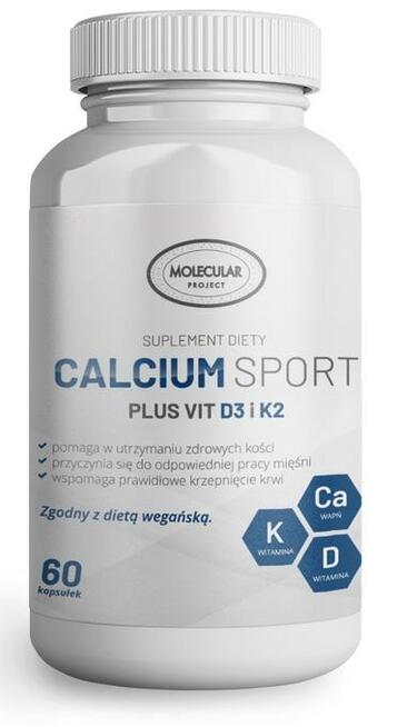 CALCIUM SPORT plus VIT D3 i K2 zdrowe kości i dobre krzepnię