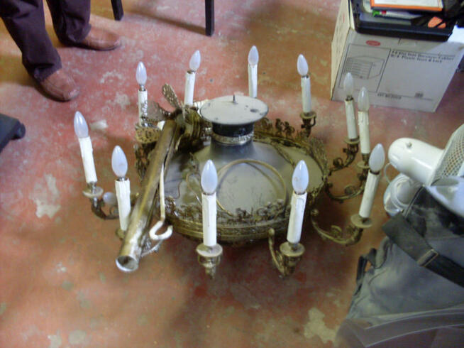 Renowacja Naprawa Odnawianie Lamp mosiężnych i żyrandoli