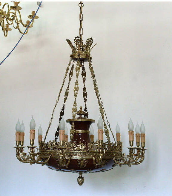 Renowacja Naprawa Odnawianie Lamp mosiężnych i żyrandoli