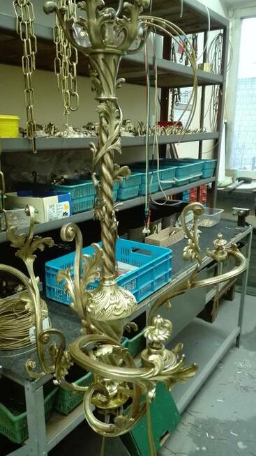 Renowacja Naprawa Odnawianie Lamp mosiężnych i żyrandoli
