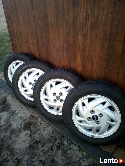 piękne opony i felgi aluminiowe 14 cali