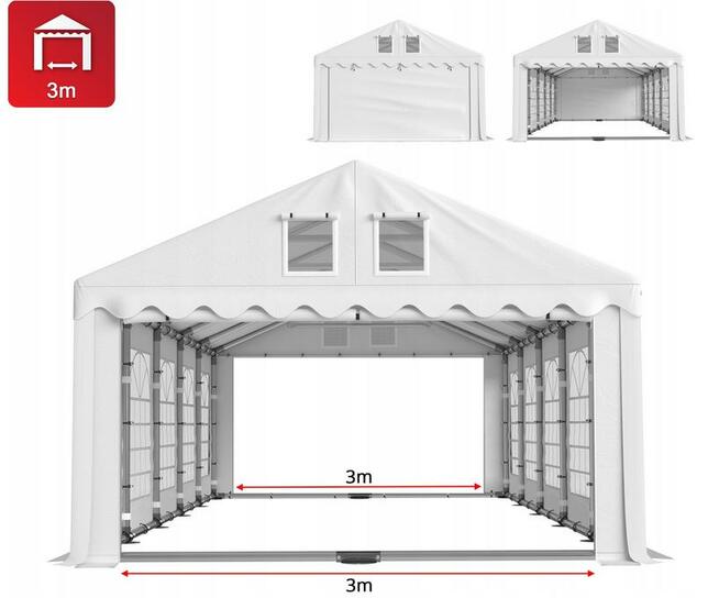 Namiot PRESTIGE 4x8-2,6m ogrodowy imprezowy