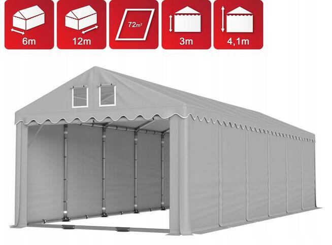 Namiot PRESTIGE 6x12 -3m magazynowy handlowy wiata garaż