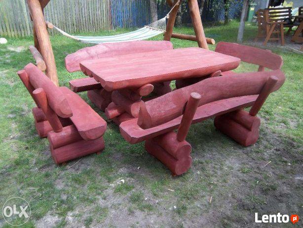 Meble ogrodowe z bala