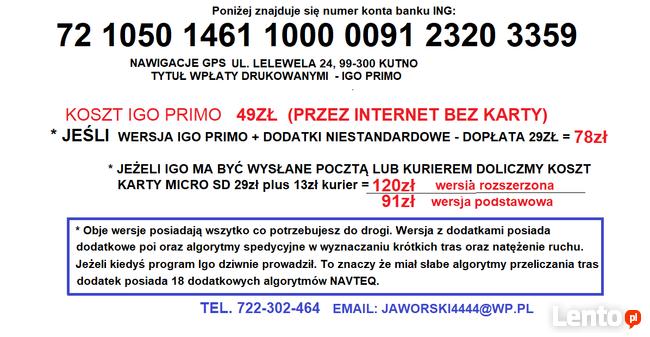 Wgrywanie Map IGO PRIMO do Nawigacja i Tablet MAPY 2023!