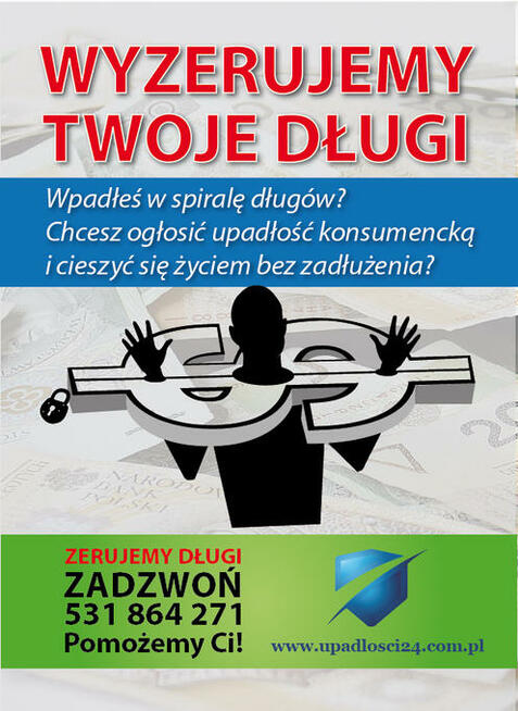 Wyzerujemy Twoje długi poprzez upadłość konsumencką
