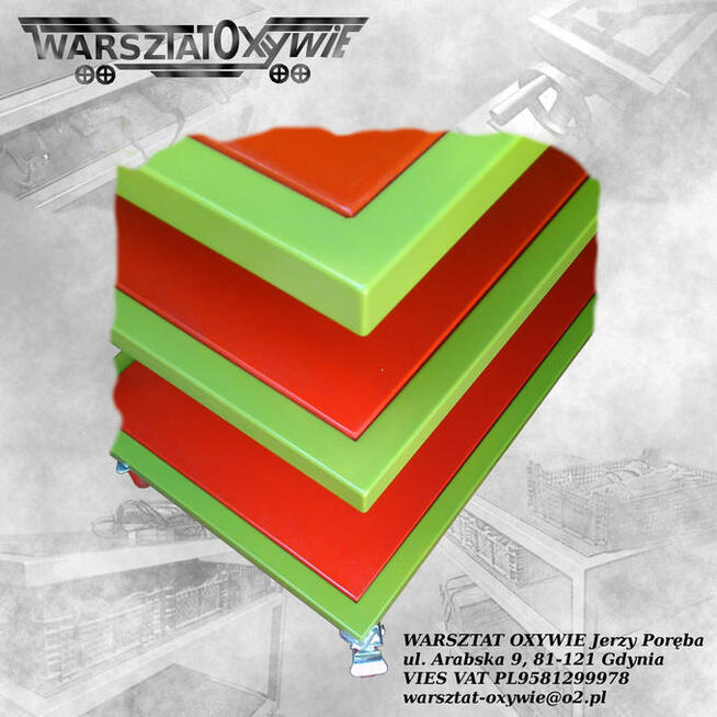 Metalowy Regał na Kółkach -Nook-