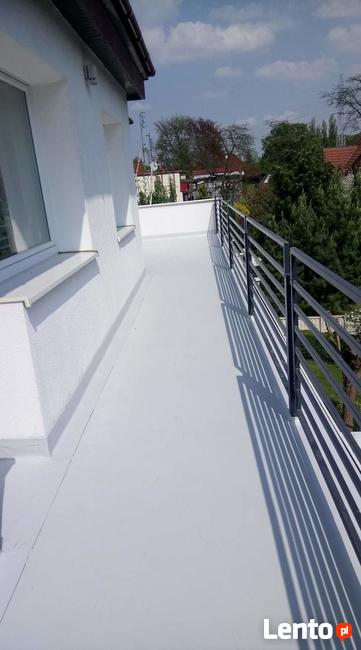 Izolacje dachów płaskich, tarasów, balkonów membrana PVC