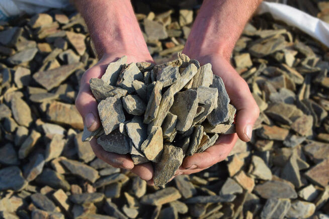 kora łupkowa, kora ozdobna TANIO, łupek, kruszywo