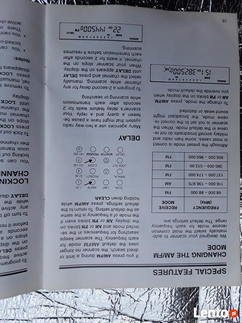 skaner nasłuchowy model PRO-2037