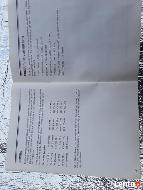 skaner nasłuchowy model PRO-2037