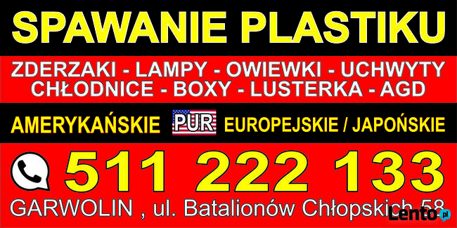Spawanie plastiku naprawa tworzyw Garwolin