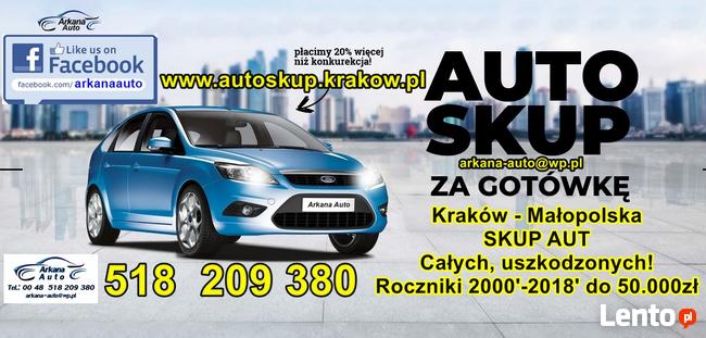 SKUP AUT za gotówkę KRAKÓW 518 209 380 AUTO SKUP SAMOCHODÓW