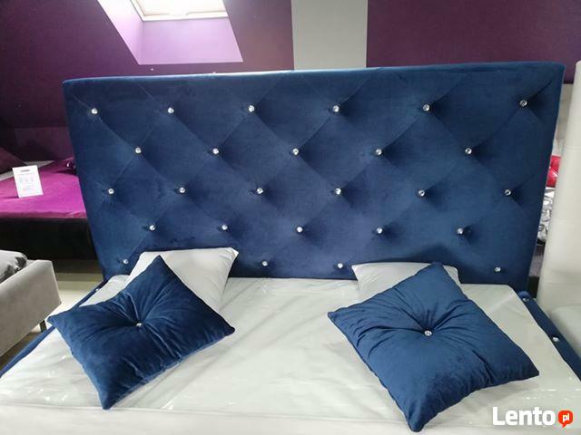 HIT Pikowane łóżko CARO 160x200 +materac i stelaż. Kolory !