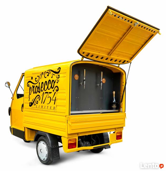 Piaggio Ape 50 Furgon Prosecco Pizza Van Jedzenie na wynos