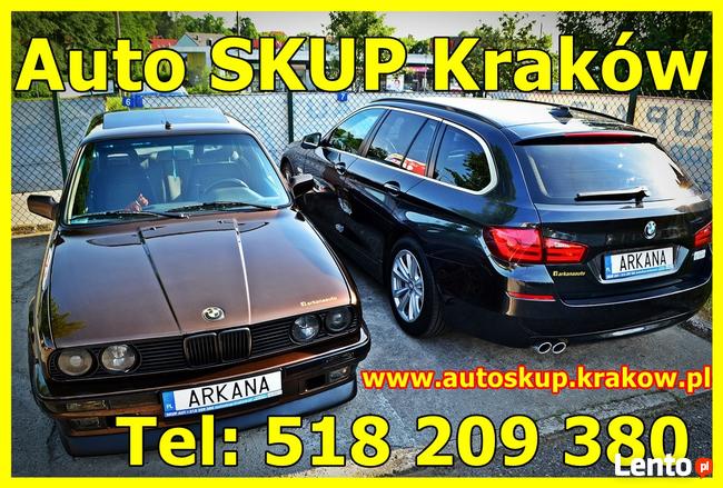 SKUP AUT za gotówkę KRAKÓW 518 209 380 AUTO SKUP SAMOCHODÓW