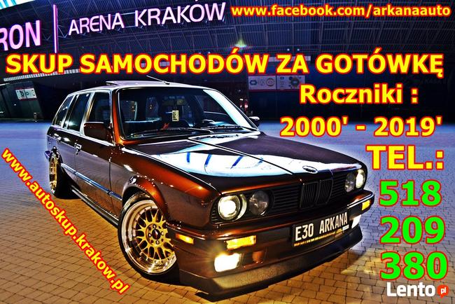 SKUP AUT za gotówkę KRAKÓW 518 209 380 AUTO SKUP SAMOCHODÓW