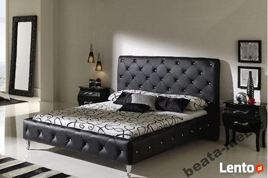 HIT Pikowane łóżko CARO 160x200 +materac i stelaż. Kolory !