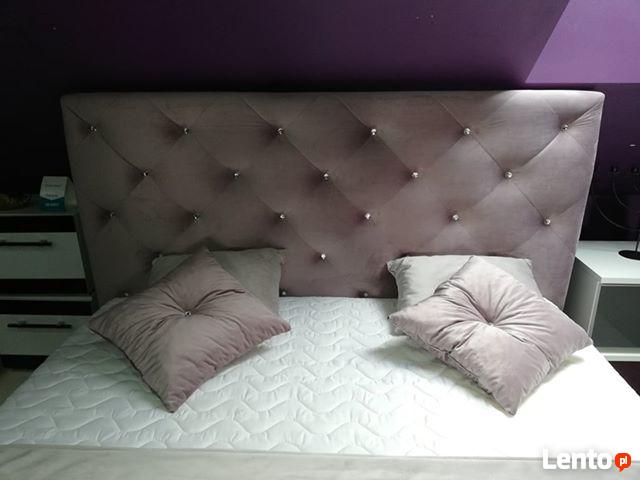 HIT Pikowane łóżko CARO 160x200 +materac i stelaż. Kolory !