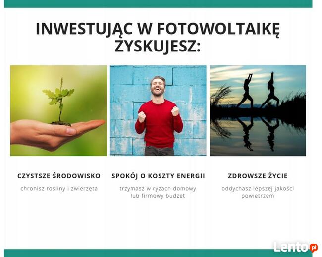 Fotowoltaika Magazyny energii Turbiny wiatrowe Pompy ciepła