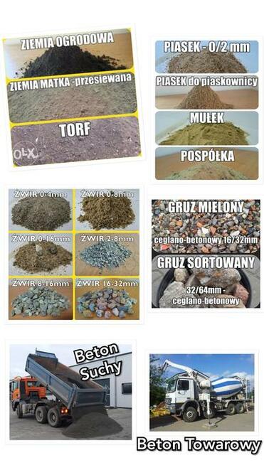 Piasek_Żwir_Beton_Ziemia_Kamień_Gruz_Grys- POZNAŃ i okolice.