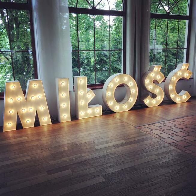 Napis MIŁOŚĆ LOVE na Wasze wesele! Trójmiasto