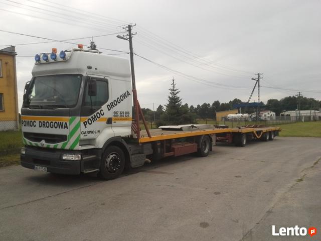 transport kombajnów traktorów koparek laweta pomoc drogowa