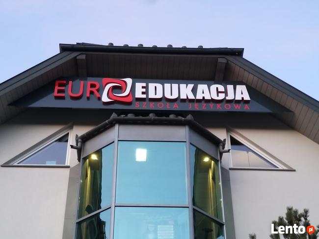 Reklama Świetlna Nowy Sącz Litery przestrzenne 3D, kasetony