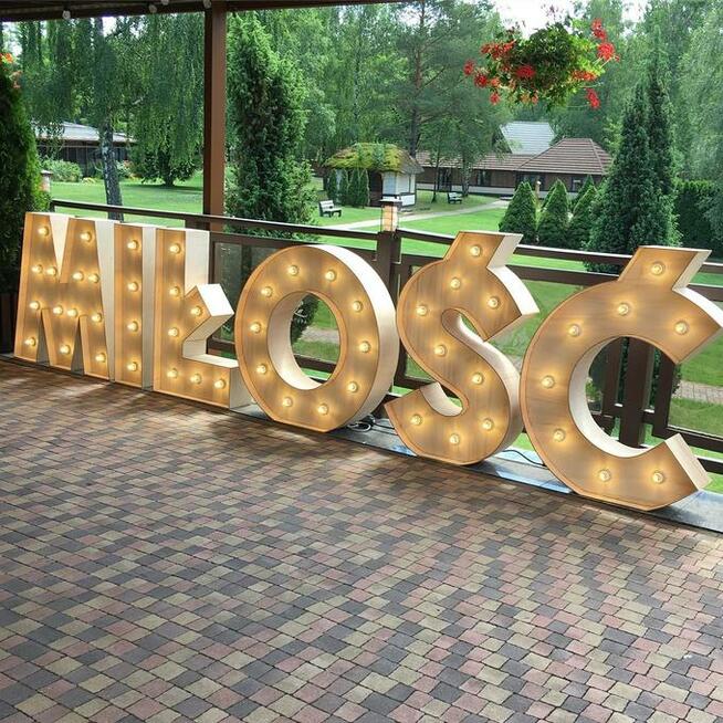 Napis MIŁOŚĆ LOVE na Wasze wesele! Trójmiasto