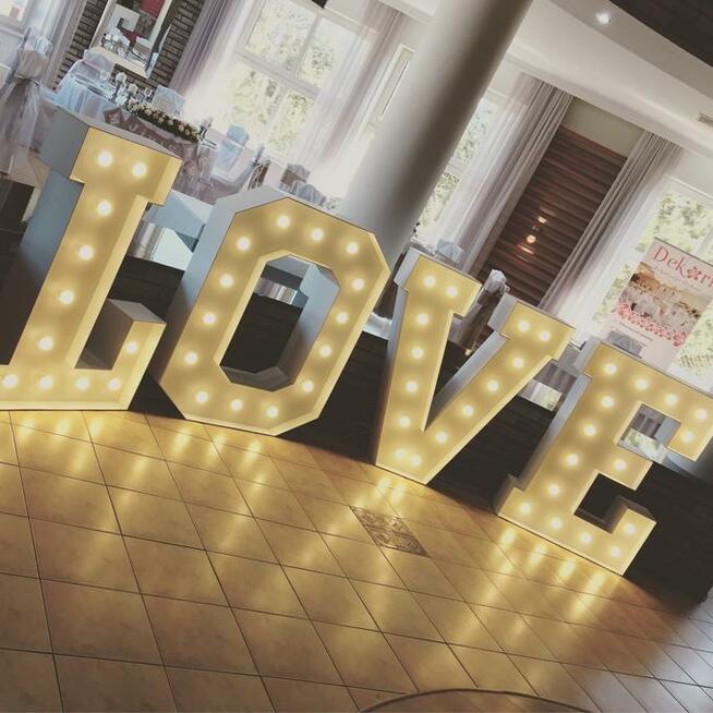 Napis MIŁOŚĆ LOVE na Wasze wesele! Trójmiasto