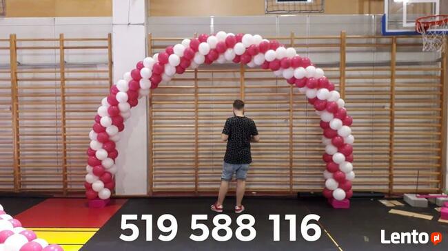 Łódz balony z helem łódż hel do balonów łódz brama z balonów