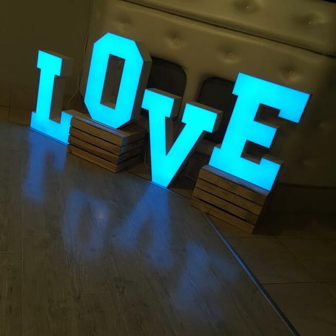 Napis MIŁOŚĆ LOVE na Wasze wesele! Trójmiasto