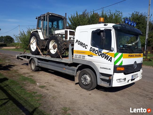 transport kombajnów traktorów koparek laweta pomoc drogowa